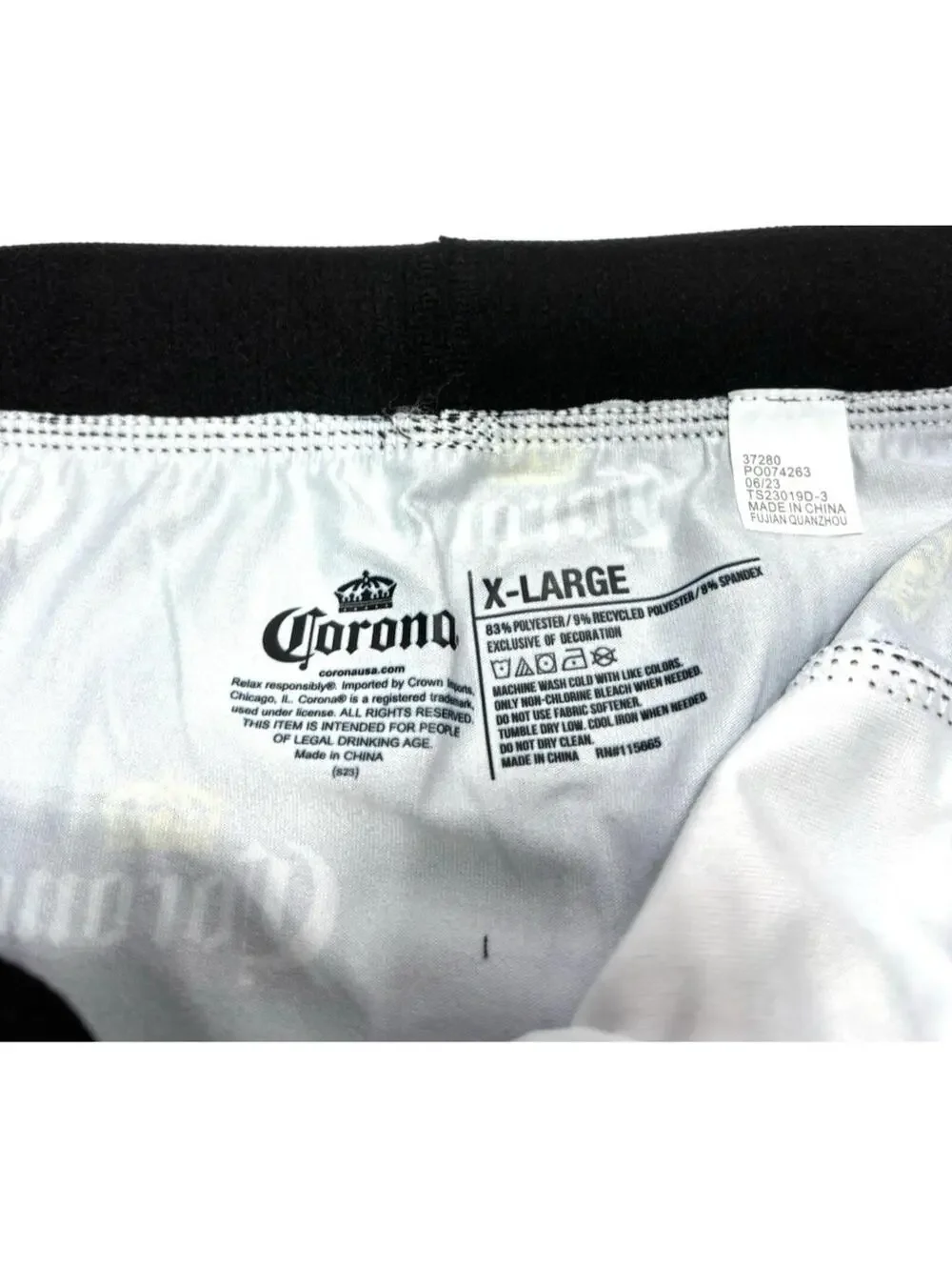 Corona Beer Men's Boxer Briefs 3Pc Set Size X-Large Blue White New Underwear NEW